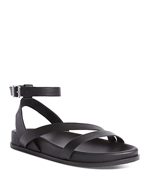 Shop Whistles Women's Gaia Asymmetric Strappy Sandals In Black