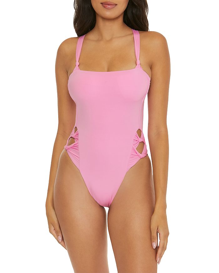 BECCA® by Rebecca Virtue Side Twist Cut Out One Piece Swimsuit