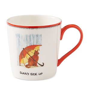 Spode Kit Kemp By  Doodles Sunny Side Up Mug In White