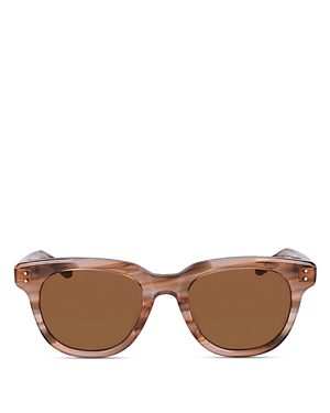 Shop Shinola Monster Modified Square Sunglasses, 51mm In Pink/brown Solid
