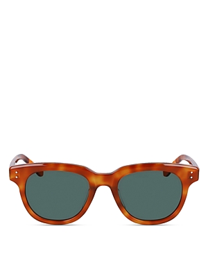 Shop Shinola Monster Modified Square Sunglasses, 51mm In Orange/green Solid