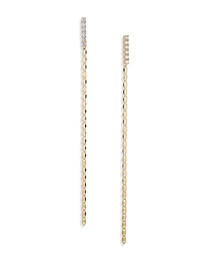 Nadri Isle Linear Cubic Zirconia Drop Earrings In Gold