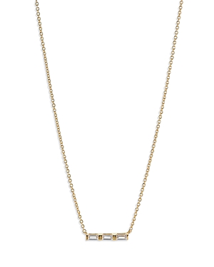 Nadri Cubic Zirconia Bar Necklace, 16 - 18