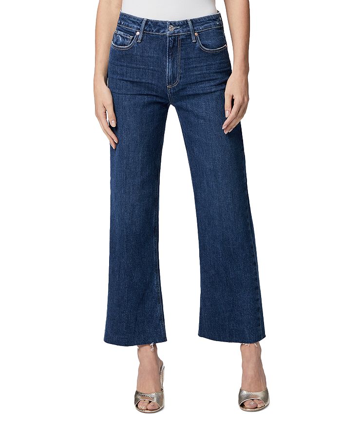 PAIGE Leenah High Rise Ankle Trouser Straight Jeans in Everywhere ...