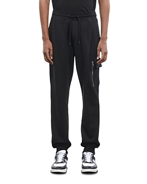The Kooples Relaxed Fit Track Suit Trousers In Black