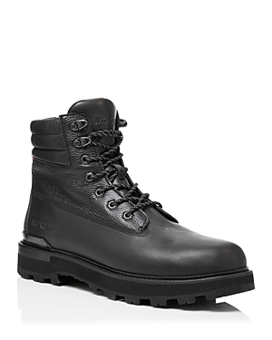 Shop Moncler Men's Peka Hiking Boots In Black