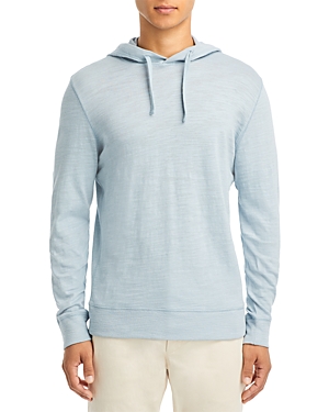 Faherty Slub Cotton Hoodie In Blue Breeze