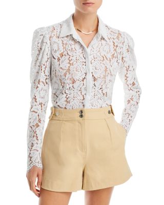 Valencia Lace Blouse In White