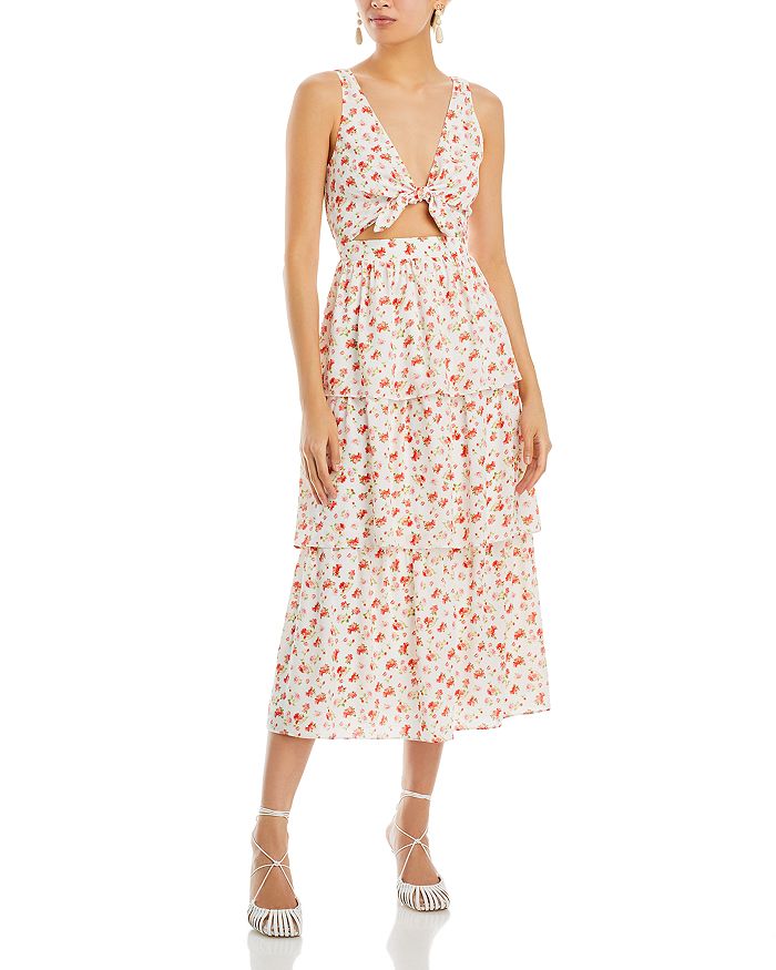 WAYF Jaci Tiered Midi Dress | Bloomingdale's