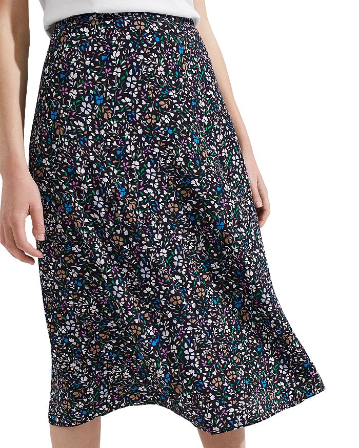 Hobbs black midi skirt online