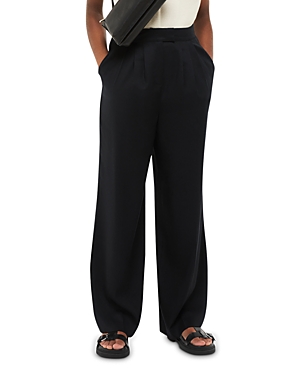 Shop Whistles Fran Pleated Pants In Black