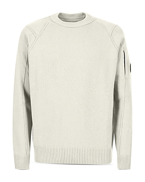 C.p. Company Crewneck Sweater In Gauze White