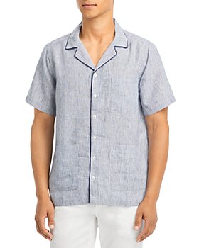 Onia - Linen Blend Regular Fit Camp Shirt