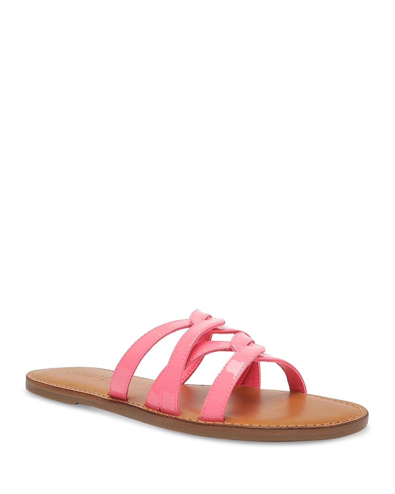 Schutz Lyta Slide Sandal In Pink Lemon