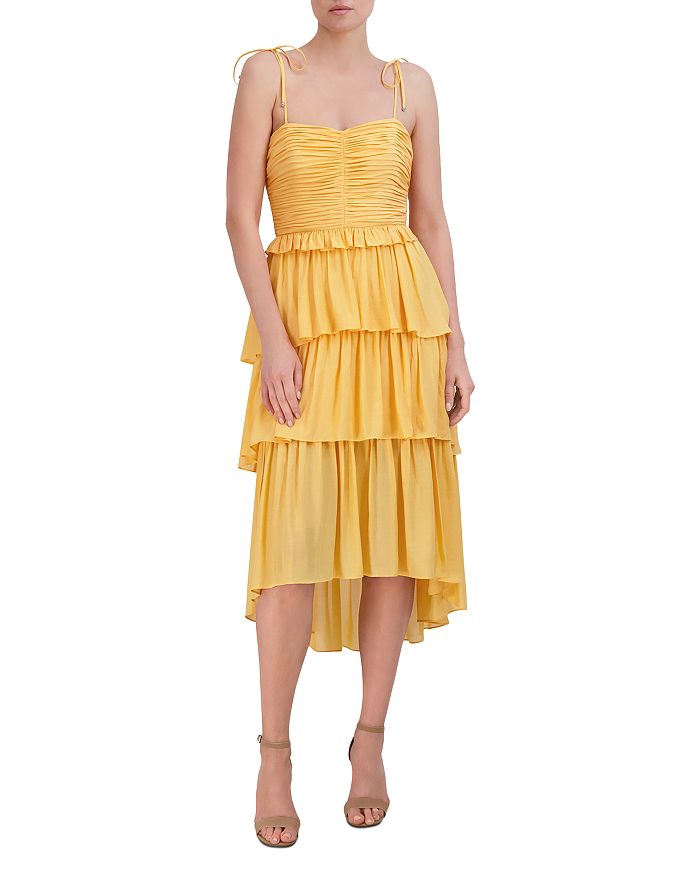 BCBGMAXAZRIA Tiered Midi Dress Bloomingdale s