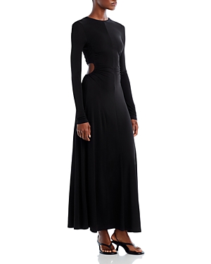 Shop Proenza Schouler White Label Open Back Maxi Dress In Black