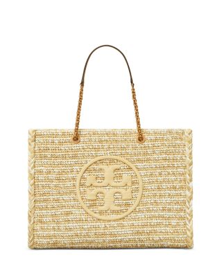 【TORY BURCH】ELLA ラフィア ラージバッグ Tory Burch Ella Raffia Mélange Chain Large Tote | Bloomingdale's