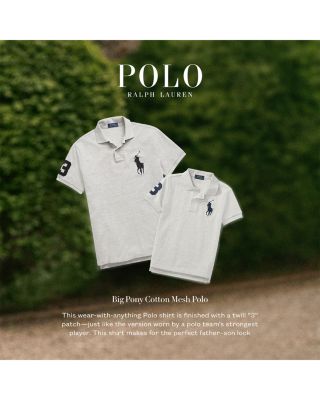 Big Pony Custom Slim Fit Mesh Polo Shirt