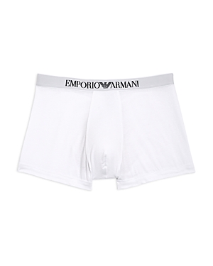 Emporio Armani Stretch Cotton Boxer Briefs In Gold