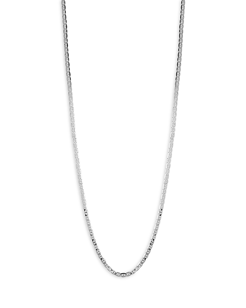 Milanesi And Co Sterling Silver 3mm Mariner Link Chain Necklace, 20 In Silver
