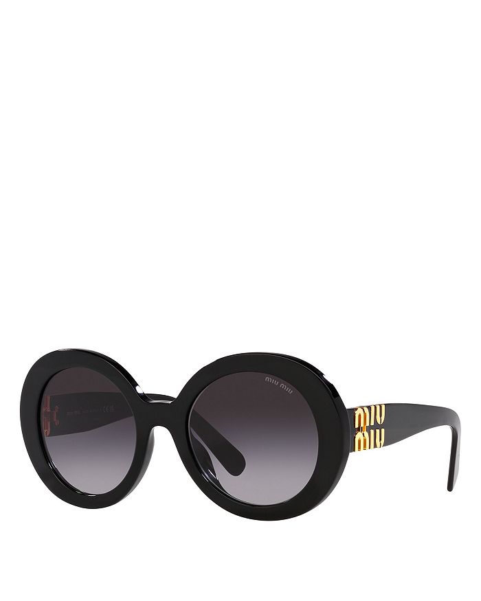 Miu Miu Round Sunglasses, 55mm | Bloomingdale's
