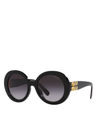 Miu Miu Round Sunglasses, 55mm | Bloomingdale's Jewelry & Accessories
