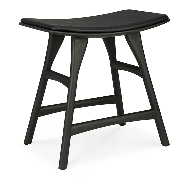 Ethnicraft Osso Bar Stool In Oak Black
