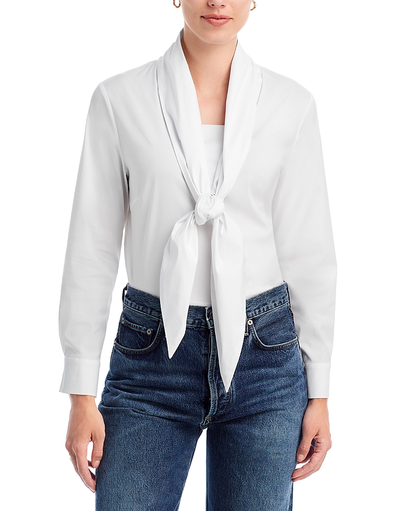 Misook Tie Neck Top