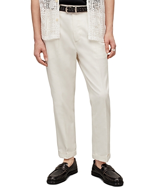 Allsaints Tallis Slim Fit Trousers In Wheatgrass