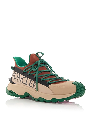 Shop Moncler Men's Trailgrip Lite2 Low Top Sneakers In Orange