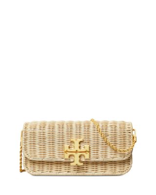 Tory Burch Rattan Woven online Wicker Metallic Clutch