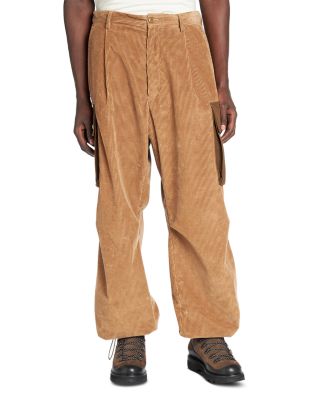 Men's Wale Corduroy Cargo Pants In Brown