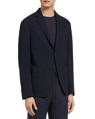 Slim Fit High Performance Jersey Packaway Blazer