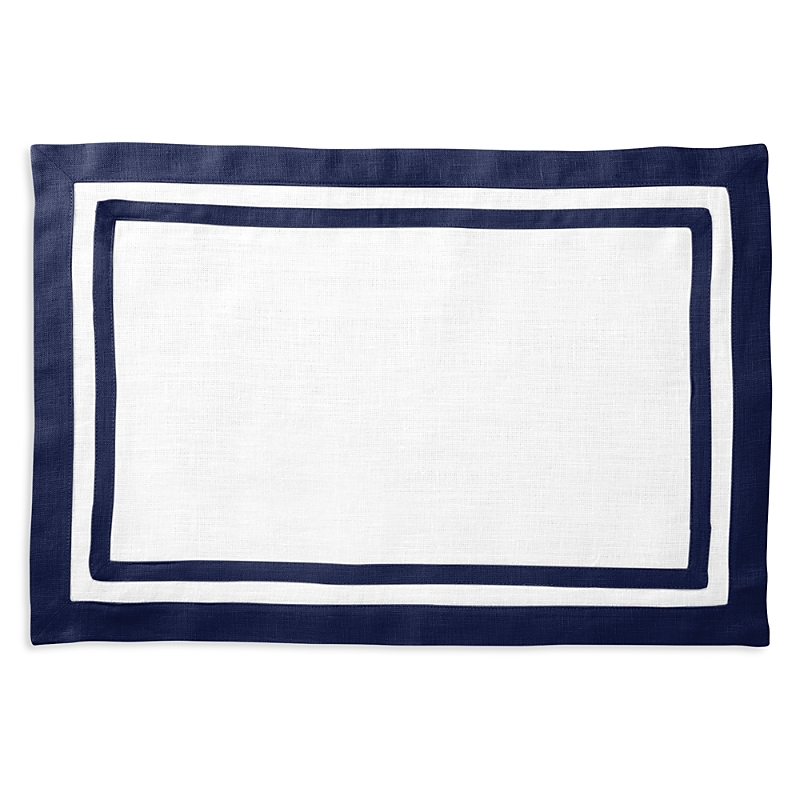 Matouk Rectangle Placemats, Set Of 4 In Sapphire