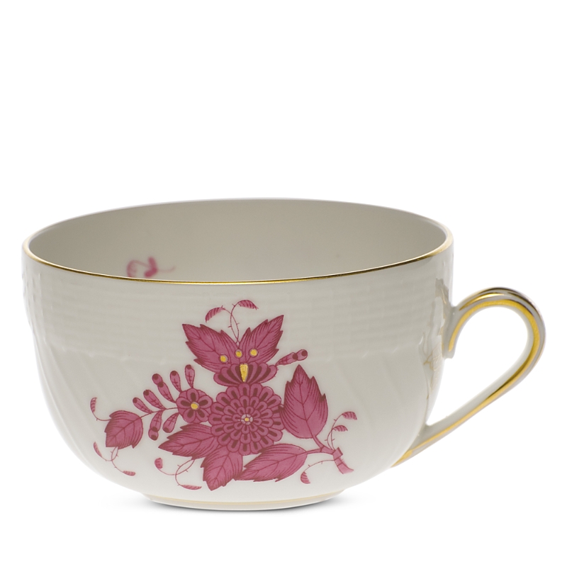 Herend Chinese Bouquet Canton Cup In Raspberry