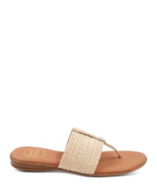 Women's Nice Woven Slip On Thong Sandals