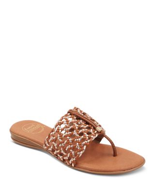 Andre Assous Nice Woven Sandal In Cuero Multi