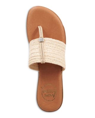 Women's Nice Woven Slip On Thong Sandals