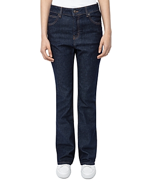 Zadig & Voltaire Vincente Flare Leg Jeans In Brut