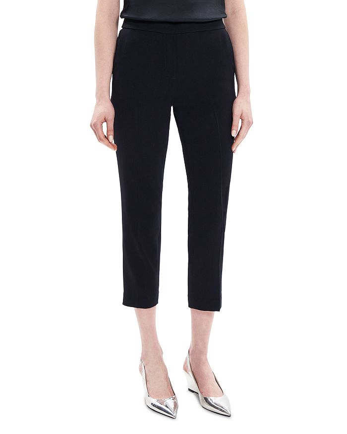 Theory - Treeca Cropped Pull On Pants