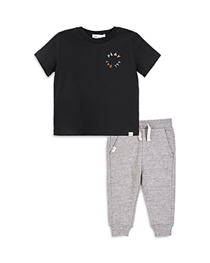 Shop Miles The Label Boys' Short Sleeved Tee & Pants Set - Baby In Multi