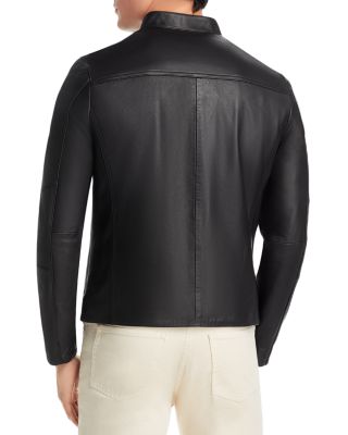 Michael Kors Leather Racer Jacket | Bloomingdale's