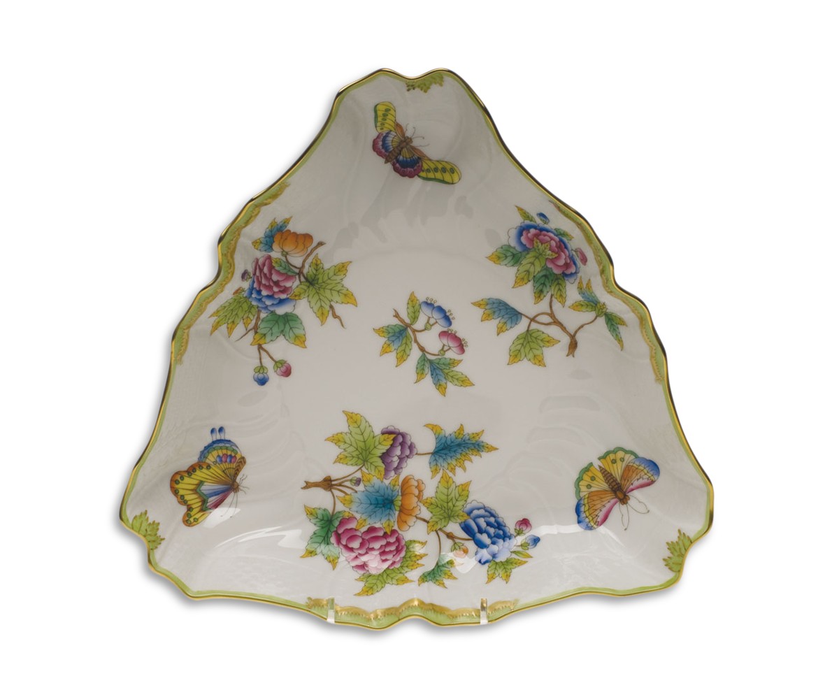 Herend Porcelain Triangle Dish