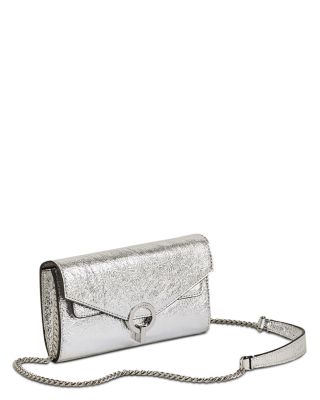 Yza Metallic Leather Convertible Crossbody