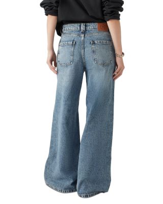 Mellou Wide Leg Jeans in Light Used Blue