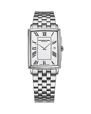 Shop Raymond Weil Toccata Watch, 37.25mm X 29.6mm In White/silver