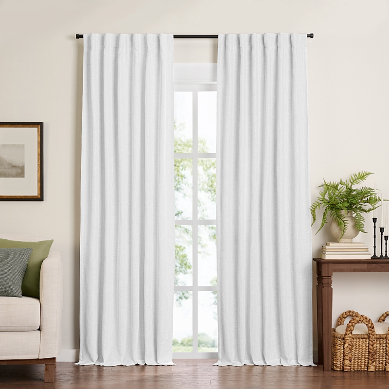 ELRENE HOME FASHIONS HARROW SOLID TEXTURE BLACKOUT WINDOW CURTAIN PANEL, 52 X 84