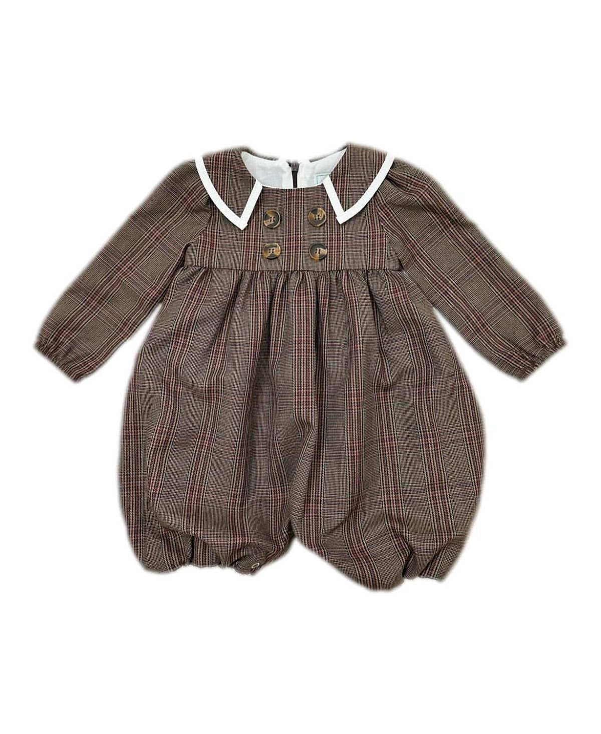 Petite Maison Kids Unisex Petite Maison Blair Estate Tweed Romper