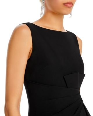 Sleeveless Cascading-Ruffle Gown