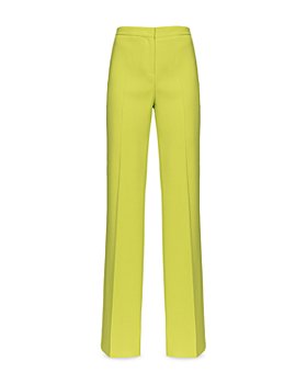 ADAGRO Womens Slacks Solid Rib Knit Flare Leg Pants (Color : Lime Green,  Size : Medium) : : Clothing, Shoes & Accessories
